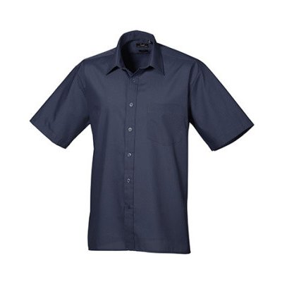 Premier Workwear pánská košile s krátkým rukávem PR202 navy