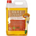 Lněný olej – impregnace na dřevo 5L, přírodní a ekologická + štětec – Hledejceny.cz