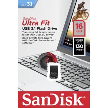 SanDisk Cruzer Ultra Fit 16GB SDCZ430-016G-G46