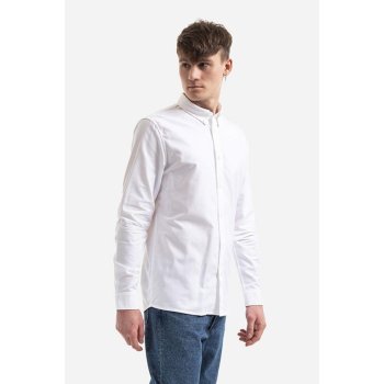 A.P.C. košile Greg regular s klasickým límcem COECK.H12499 white