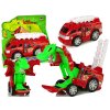 Auta, bagry, technika Lean Toys Hasičské auto transformující se na draka