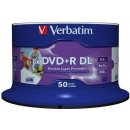 Verbatim DVD+R DL 8,5GB 8x, Printable, cakebox, 50ks (43703)