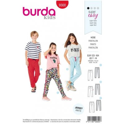 Burda Střih Burda 9300 - Dětské tepláky – Zbozi.Blesk.cz