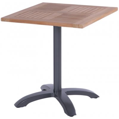 Folding Bistro jídelní stůl Hartman s teakovou deskou 70x70cm Xerix – Zbozi.Blesk.cz