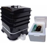 Vermikompostér VermiHut Plus 4 patrový černý – Zboží Dáma