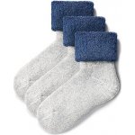Vlnka ponožky s ovčí vlnou Merino froté 3 páry modrá – Sleviste.cz