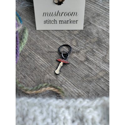 FIREFLY NOTES Značkovač na přízi FireflyNotes houby muchomůrka typ: uzavřený kroužek – Zboží Dáma