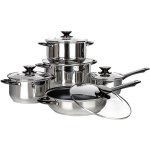 Banquet Sada nerezového nádobí SWING Black 10 ks – Zboží Dáma