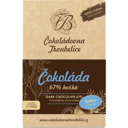 Čokoládovna Troubelice Čokoláda hořká 67% s kokosem, 45 g
