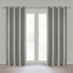 EUROFIRANY ZÁVĚS NA KROUŽCÍCH BLAKE 140X250 CM STŘÍBRNÝ – Hledejceny.cz