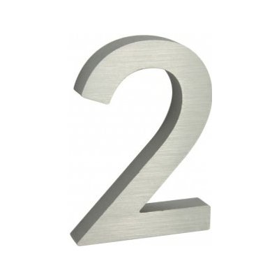 RICHTER CZECH Číslice a písmena RN.100LV.AL.STR stříbrná číslo: 2 – Zboží Mobilmania