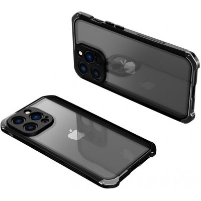 Pouzdro AppleMix ELEMENT BOX Apple iPhone 14 Pro - odolné - kovové / skleněné - černé – Zboží Mobilmania