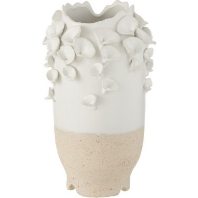 Keramická váza s květy sasanky Anemone - Ø22*38 cm - J-Line by Jolipa – Hledejceny.cz