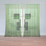 Sablio Záclony Green Blocks: 2ks 150x250cm – Hledejceny.cz