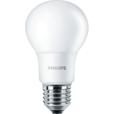 Philips LED žárovka A60 E27 8W 60W teplá bílá 2700K – Zboží Mobilmania