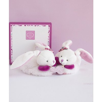 Doudou et Compagnie Sada botiček s chrastítky králíček – Sleviste.cz