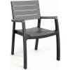 Zahradní židle a křeslo KETER HARMONY 59 x 60 x 86 cm, grafit/šedá 17201284