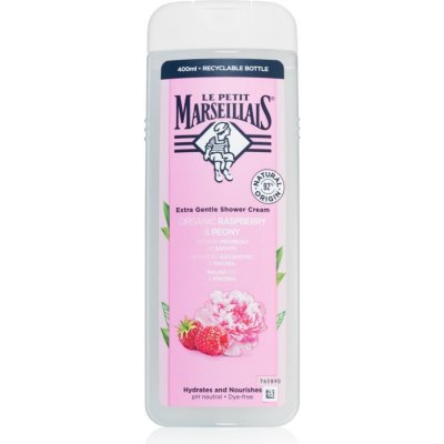 Le Petit Marseillais Raspberry&Peony krémový sprchový gel 400 ml