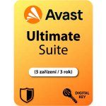 Avast Ultimate 5 lic. 3 roky (AVUEN36EXXA005) – Zboží Živě