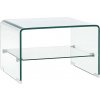 Konferenční stolek VidaXL 284744 50 x 45 x 33 cm čirý tvrzené sklo