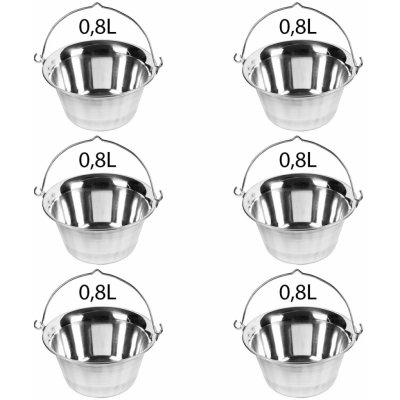 Perfect Home Servírovací kotlík nerezový 0,8L, 6ks, 12141 – Zboží Dáma