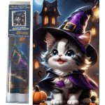 Norimpex diamantové malování Kočka ve fialovém 30x40cm – Hledejceny.cz