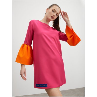 Simpo dámské šaty Star oranžovo-růžové