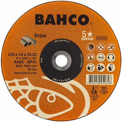 Bahco Kotouč řezný 230 x 1.9 mm A46S BA-3911-230-T41-I – Zboží Dáma