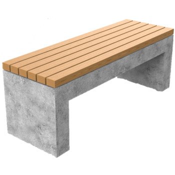 Cementum Betonová lavička Velikost: M, Opěradlo: Bez opěradla