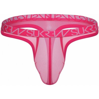 Sukrew Pánská tanga Mesh Low-Rise Thong Electric Pink růžová pánská tanga – Zboží Dáma