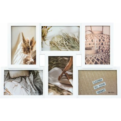 Falc Multirám plastový bílý, na 6 kusů fotek formátu 10 x 15 cm – Zboží Živě