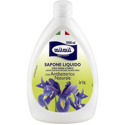 Mil Mil Sapone Liquido Iris Antibatterico Naturale antibakteriální mýdlo s vůní kosatce 1 l