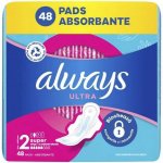 Always Ultra Super hygienické vložky Vel. 2 s křidélky 48 ks – Zboží Dáma