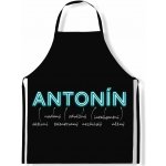 IMPAR Zástěra Mužská jména Neon Antonín – Zboží Mobilmania