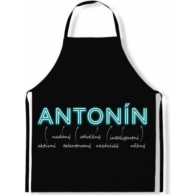 IMPAR Zástěra Mužská jména Neon Antonín – Zboží Mobilmania