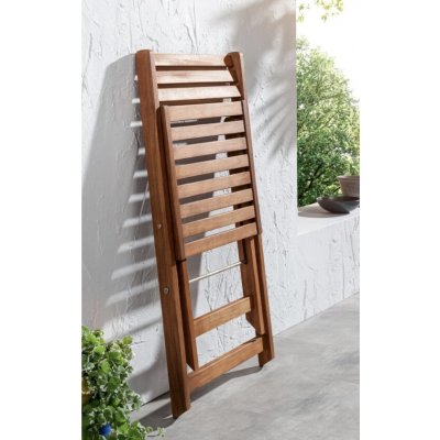 CountrySide Dřevěná zahradní skládací židle Sevilla 437282 – Zboží Mobilmania