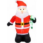 MagicHome Vianoce Dekorace MagicHome Vánoce, Santa, textil, 120 cm – Hledejceny.cz