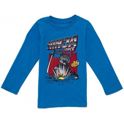 Wolf chlapecké tričko dlouhý rukáv modrá – Zboží Mobilmania