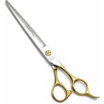 Tauro Pro Line Nůžky Janita Plunge rovné zlaté kroužky 18 cm – Hledejceny.cz