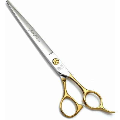 Tauro Pro Line Nůžky Janita Plunge rovné zlaté kroužky 18 cm – Hledejceny.cz