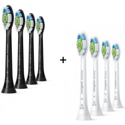 Philips Sonicare W Optimal White HX6064/11 4 ks + HX6064/10 4 ks – Zbozi.Blesk.cz