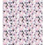 Metráž látka bavlna triangl růžový | RTex