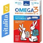 Vitar Kids Bob a Bobek Omega 3 rybí olej + vitaminy D3 + E 60 kapslí – Hledejceny.cz