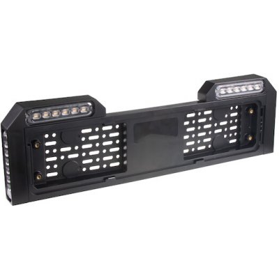 4x PREDATOR 6x4W LED pod SPZ, 12-24V, prohnutové, oranžové, ECE R65, BRRZ03A | Zboží Auto