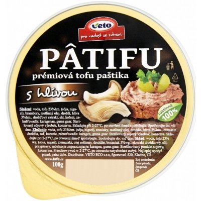 Veto Patifu Paštika tofu s hlívou 100 g – Zbozi.Blesk.cz
