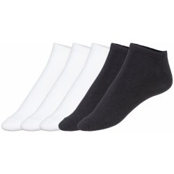 Esmara dámské nízké ponožky 5 párů bílá/černá