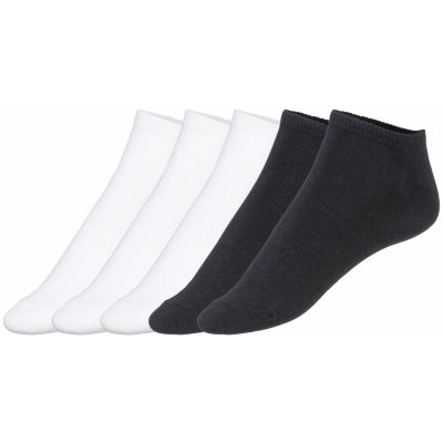 Esmara dámské nízké ponožky 5 párů bílá/černá – Zboží Mobilmania