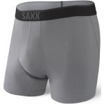 Saxx Quest Quick Dry Mesh Boxer Brief Fly dark charcoal II – Zboží Mobilmania