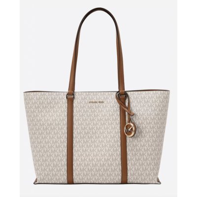 Michael Kors shopper tote kabelka Temple logo vanilla – Zboží Mobilmania