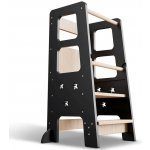 FurniGO Dětská Učicí věž Henny černá – Hledejceny.cz